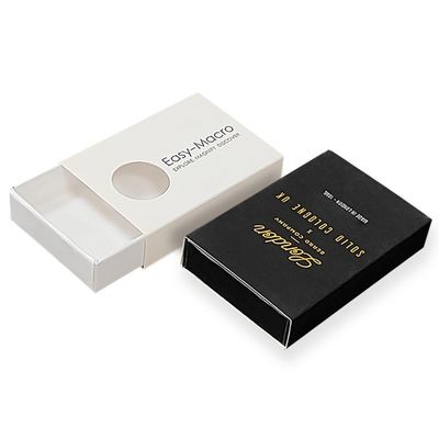Art Paper Gift Packaging Boxes Matchbox Style Sliding Drawer Box Z Złotą Folią Drukową