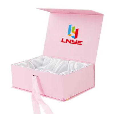 Luksusowe magnetyczne pudełko prezentowe z niestandardowym logo, zamykane dla kosmetyków, odzieży, peruk, zestawów prezentowych