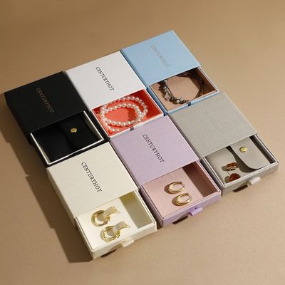 Luxury Jewelry Box Packaging Custom Logo Personalized Jewelry Gift Boxes Elegant & High-End Jewelry Packaging Box dla kobiet