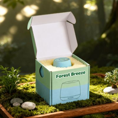 Spersonalizowane, luksusowe, kolorowe, małe pudełko wysyłkowe z tektury falistej z logo dla kosmetyków