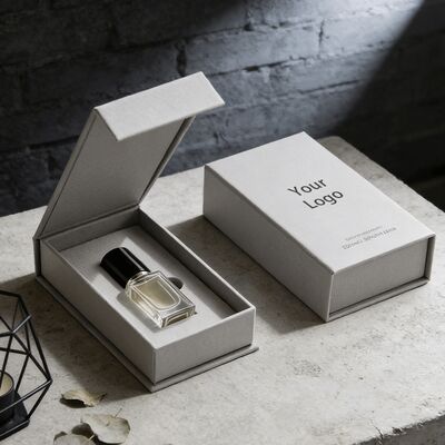 Niestandardowe, ekologiczne pudełko prezentowe na perfumy z nadrukiem UV, sztywne, zamykane na magnes, ze strukturą wieczka do wysokiej klasy pudełek papierowych