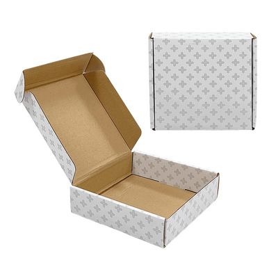 Białe pudełka kartonowa E-Flute Kartony faliste Kraft Mailer Box do opakowań odzieży