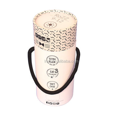 Matt Lamination Round Tube Packaging Box Kraft Paper Cylinder Box For Nuts Kawa i herbata