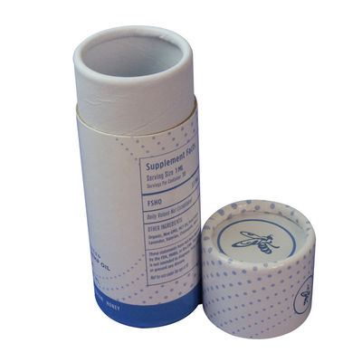 Matt Lamination Round Tube Packaging Box Kraft Paper Cylinder Box For Nuts Kawa i herbata