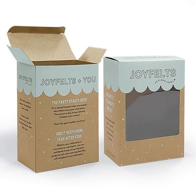Kraft Paper Tuck Top Auto Lock Box z wycinaniem okien