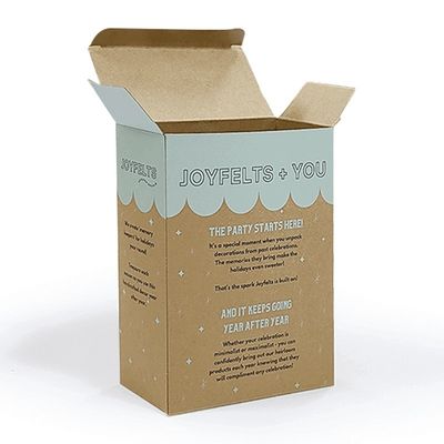 Kraft Paper Tuck Top Auto Lock Box z wycinaniem okien