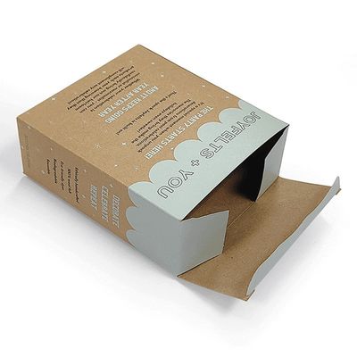 Kraft Paper Tuck Top Auto Lock Box z wycinaniem okien
