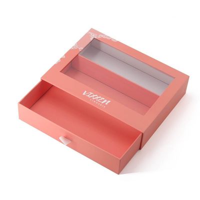 Pozostałe Pudełko typu Custom Paper Drawer Kartonowe opakowanie podarunkowe Pudełko z przejrzystym oknem PVC