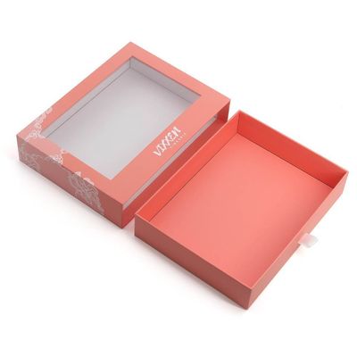 Pozostałe Pudełko typu Custom Paper Drawer Kartonowe opakowanie podarunkowe Pudełko z przejrzystym oknem PVC