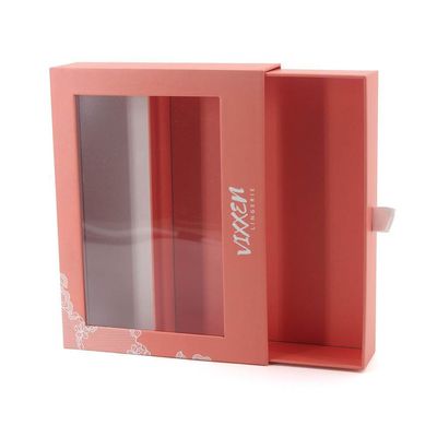 Pozostałe Pudełko typu Custom Paper Drawer Kartonowe opakowanie podarunkowe Pudełko z przejrzystym oknem PVC