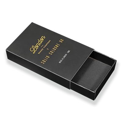 Art Paper Gift Packaging Boxes Matchbox Style Sliding Drawer Box Z Złotą Folią Drukową