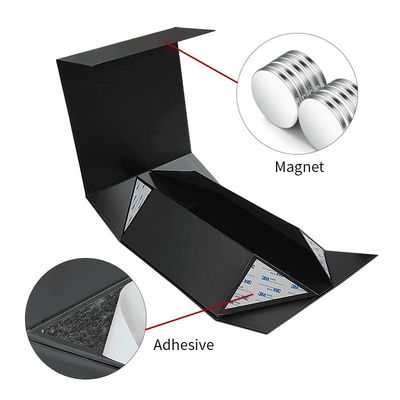 CMYK lub pantone Custom Luxury Black Large Foldable Banquet Glass Drinkware Tableware Magnet Packaging Gift Box