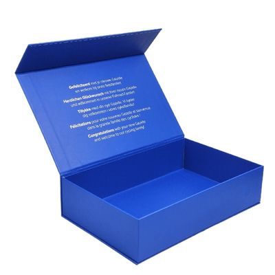 Opakowania Niestandardowe pudełko magnetyczne w kształcie książki z wkładką piankową i wkładkami papierowymi