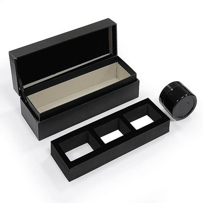Papierowy Clamshell Flip Top Candle Box Opakowanie dla luksusowego zestawu Trzy świece