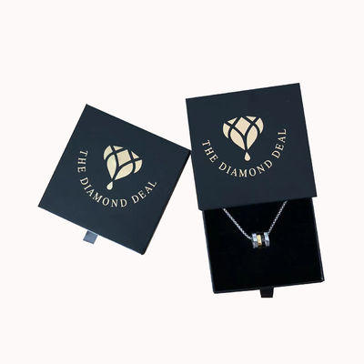 Druk CMYK Luxury Custom Logo Drawer Gift Box dla biżuterii i dodatków