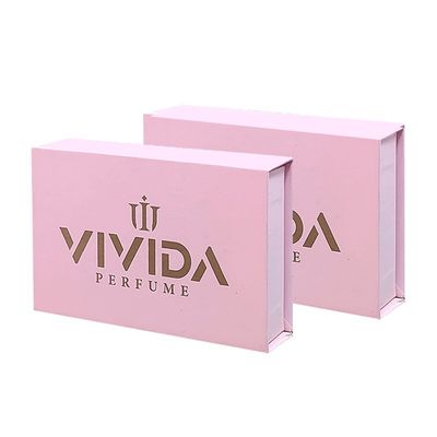 Niestandardowe fiolki z różowym i złotym logo perfumy Szklane butelki opakowania pudełko do mini perfum