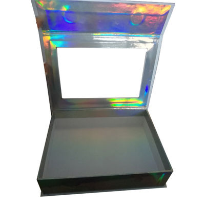 Magnetyczny Holograficzny Efekt Blush Opakowanie Lash Box z Window Custom Logo HOLO