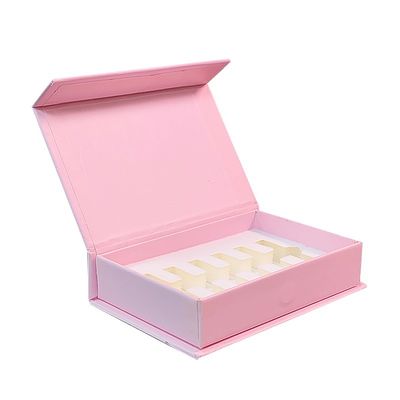 Niestandardowe butelki oleju eterycznego z perfumy różowej, pianki, magnetyczne pudełka papierowe z laminacją matową