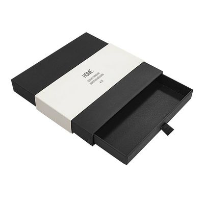 Biżuteria Papierowa Skarbie Paczkowanie Czarne Slide Out Box Paczkowanie Pudełka Logo