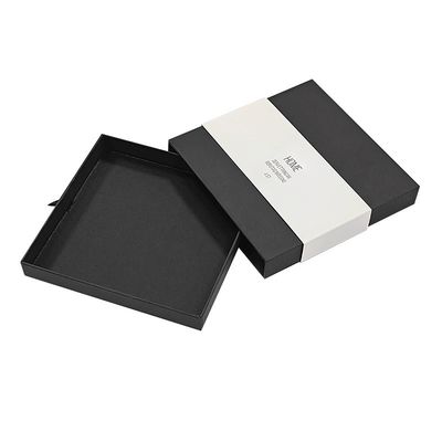 Biżuteria Papierowa Skarbie Paczkowanie Czarne Slide Out Box Paczkowanie Pudełka Logo