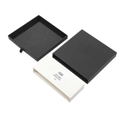 Biżuteria Papierowa Skarbie Paczkowanie Czarne Slide Out Box Paczkowanie Pudełka Logo