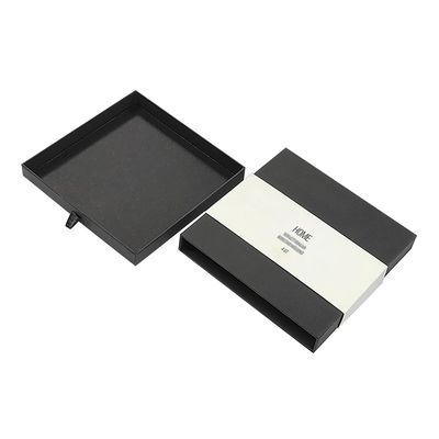 Biżuteria Papierowa Skarbie Paczkowanie Czarne Slide Out Box Paczkowanie Pudełka Logo