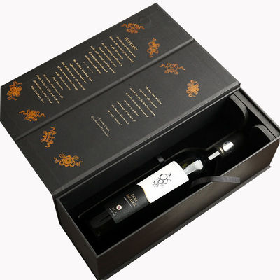 Wino Czerwone Whiskey Szklana butelka Papier sztywny Karton Opakowanie Magnetyczny Pudełko papierowe