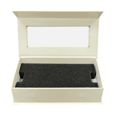 Matt Lamination Custom Jewel Wedding Ring Packaging Magnetyczne pudełka z wkładkami