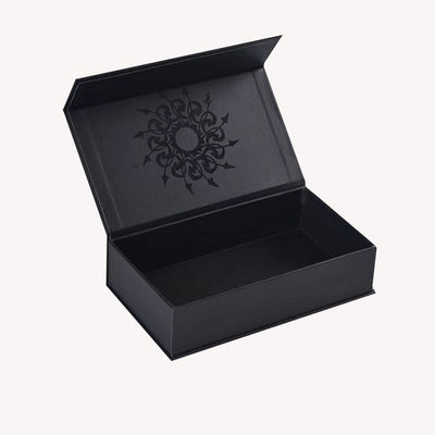 Niestandardowy magnetyczny pudełko w kształcie książki Perfumy butelka Packing Paper Pudełko podarunkowe z oknem PVC