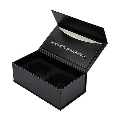 Stamping Drukowanie Obsługa Książka w kształcie pudełka magnetyczna z pianą i 1200gm kartonu