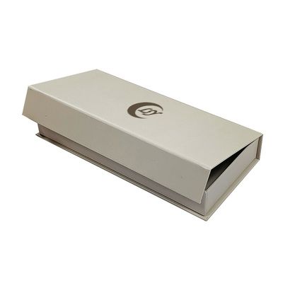 Biały stylowy magnetyczny pudełko do opakowań pokryte UV Flip magnetyczny pudełko prezentów na naklejki