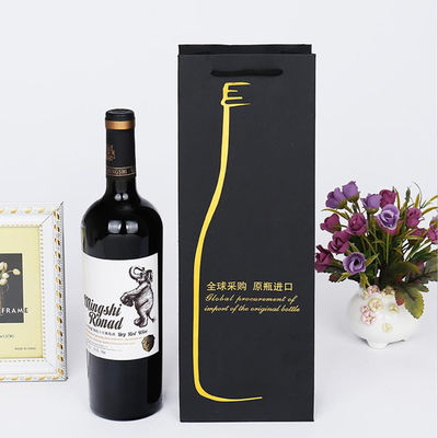 Wino z butelkami na zamówienie, z rękojeściami, rękojeścią liny i drukiem CMYK/PANTONE