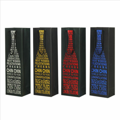 Wino z butelkami na zamówienie, z rękojeściami, rękojeścią liny i drukiem CMYK/PANTONE