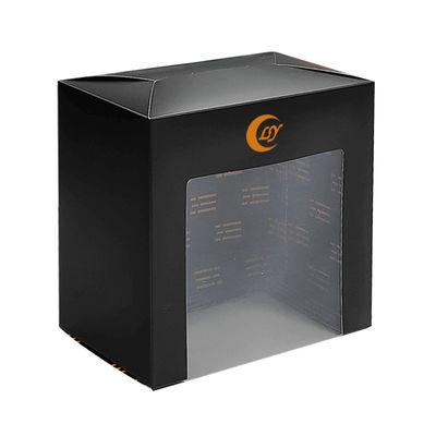 Zaopatrzenie w papierowe kapelusze Baseball Cap Window Gift Box With Clear PVC Window for Baseball Cap