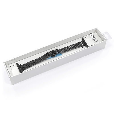 Zastosowane logo Luxury Watch Strap Kartonowy opakowanie Pudełko długie zegarek Pudełko naszyjnik bransoletka zegarek Pasek Pudełko prezent