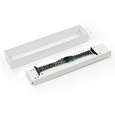 Zastosowane logo Luxury Watch Strap Kartonowy opakowanie Pudełko długie zegarek Pudełko naszyjnik bransoletka zegarek Pasek Pudełko prezent