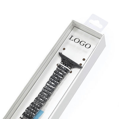 Zastosowane logo Luxury Watch Strap Kartonowy opakowanie Pudełko długie zegarek Pudełko naszyjnik bransoletka zegarek Pasek Pudełko prezent