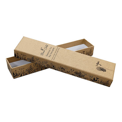 Papier Luksusowy Design Rzemiosło Słoniowy Papier Pokrywka I Podstawa Karton biżuteria Opakowanie Pudełko podarunkowe z pianą