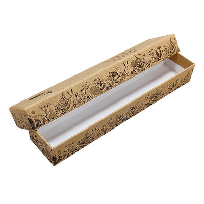 Papier Luksusowy Design Rzemiosło Słoniowy Papier Pokrywka I Podstawa Karton biżuteria Opakowanie Pudełko podarunkowe z pianą
