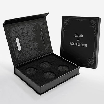 Luxury Custom Logo Printing Packaging Magnetic Closure Gift Box Fałszywa Książka W kształcie opakowania Ring Box