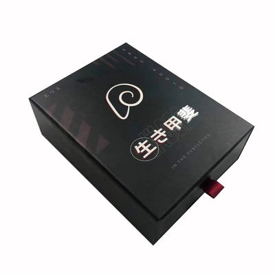 Zastosowanie Slid Drawer Paper Box Packaging Gift Box Package Czarny pudełko z wkładką EVA