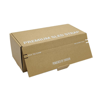 Certyfikat FSC Łatwy pasek łzowy Otwarcie Pieczęć Brązowy Kraft Cardboard Cardboard Box Pudełka pocztowe pocztowe