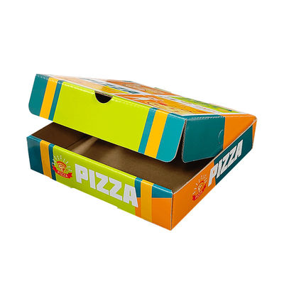Z recyklingu Custom Logo Kraft Papier Walcowany Opakowanie Składane frytki Chipsy Pizza Pudełka Opakowanie Pudełki na wynos