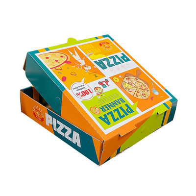 Z recyklingu Custom Logo Kraft Papier Walcowany Opakowanie Składane frytki Chipsy Pizza Pudełka Opakowanie Pudełki na wynos