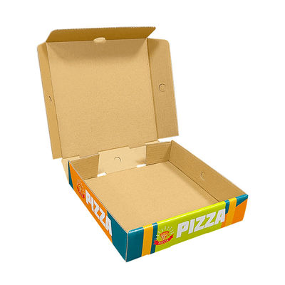 Z recyklingu Custom Logo Kraft Papier Walcowany Opakowanie Składane frytki Chipsy Pizza Pudełka Opakowanie Pudełki na wynos