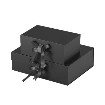 Logo na zamówienie Rozmiar Luksusowy Magnetyczny Flip Wig Kosmetyczny Opakowanie Pudełko podarunkowe z wstążką Magnetyczne zamknięcie