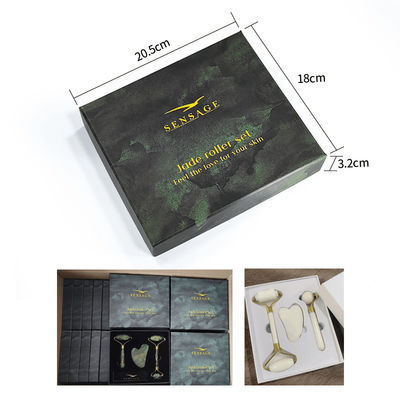 Zindywidualizowane logo Premium Green Cardboard Lid Top Cover And Bottom Luxury Cosmetic Packaging Gift Box