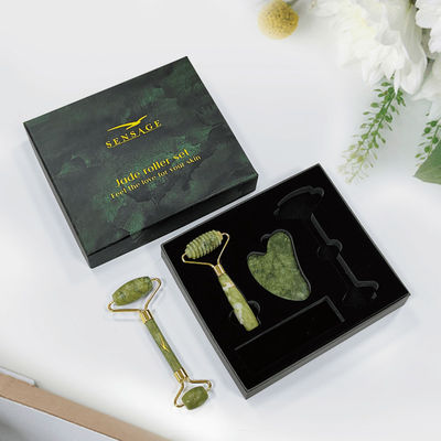 Zindywidualizowane logo Premium Green Cardboard Lid Top Cover And Bottom Luxury Cosmetic Packaging Gift Box