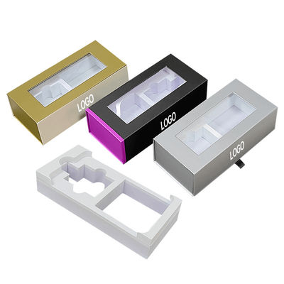 Logo na zamówienie Luxury Cardboard Magnetic Wireless Headphone Packaging Box z EVA Liner Packaging Hanging Box