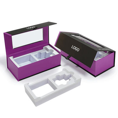 Logo na zamówienie Luxury Cardboard Magnetic Wireless Headphone Packaging Box z EVA Liner Packaging Hanging Box